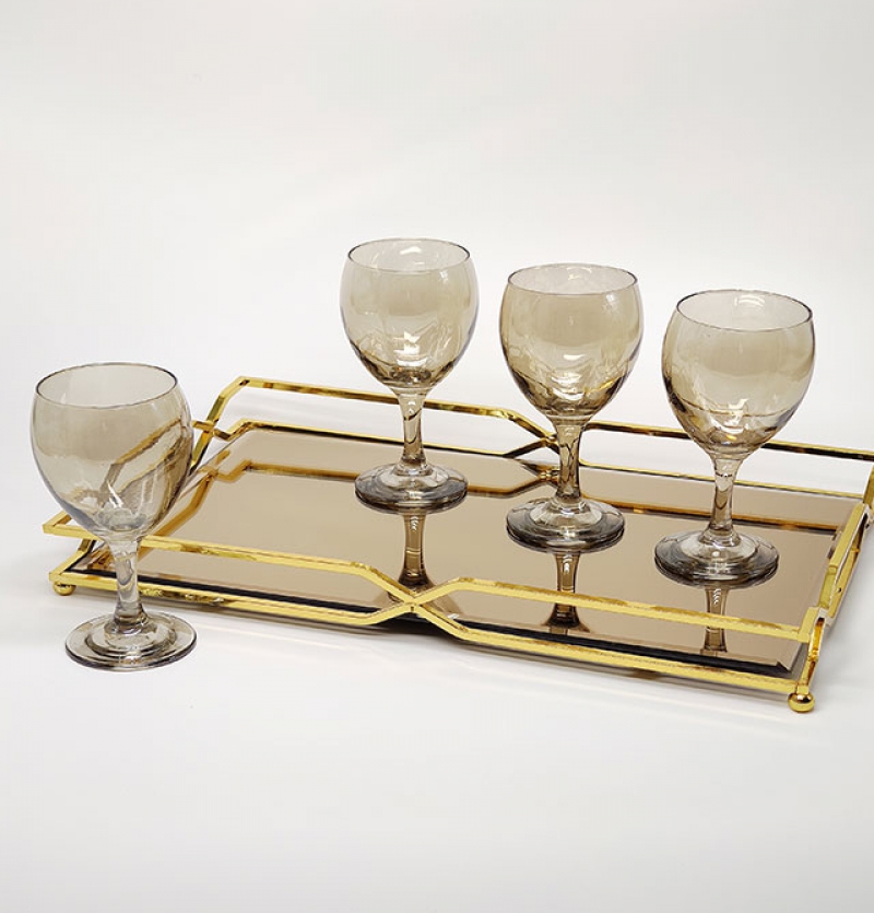 سینی طلایی سالی نو مدل 8-137