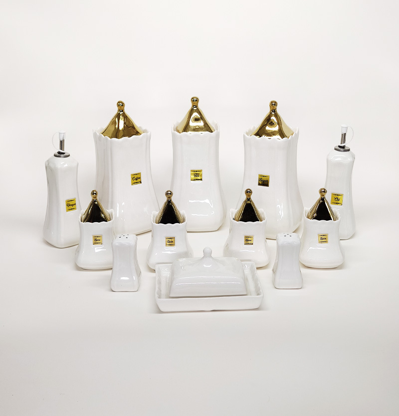 پاسماوری و جای ادویه 12 پارچه مدل ایفل