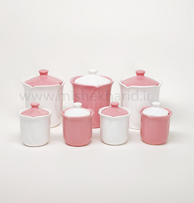 پاسماوری و جای ادویه سرامیکی مدل ایملیا صورتی