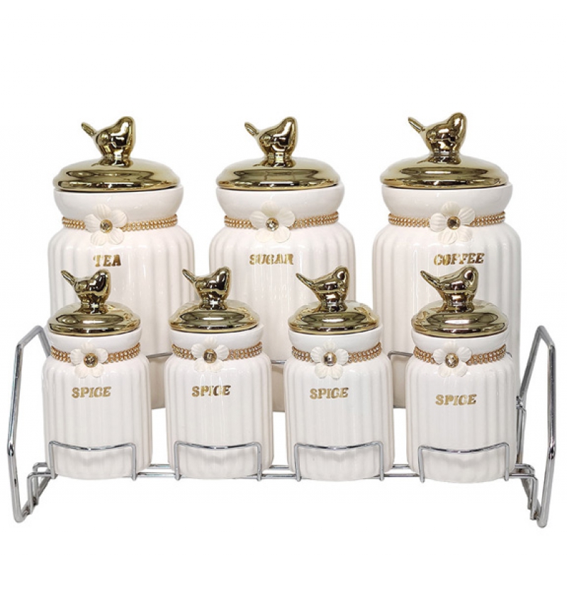 پاسماوری و جای ادویه 7 پارچه مدل گنجشکی کد G01