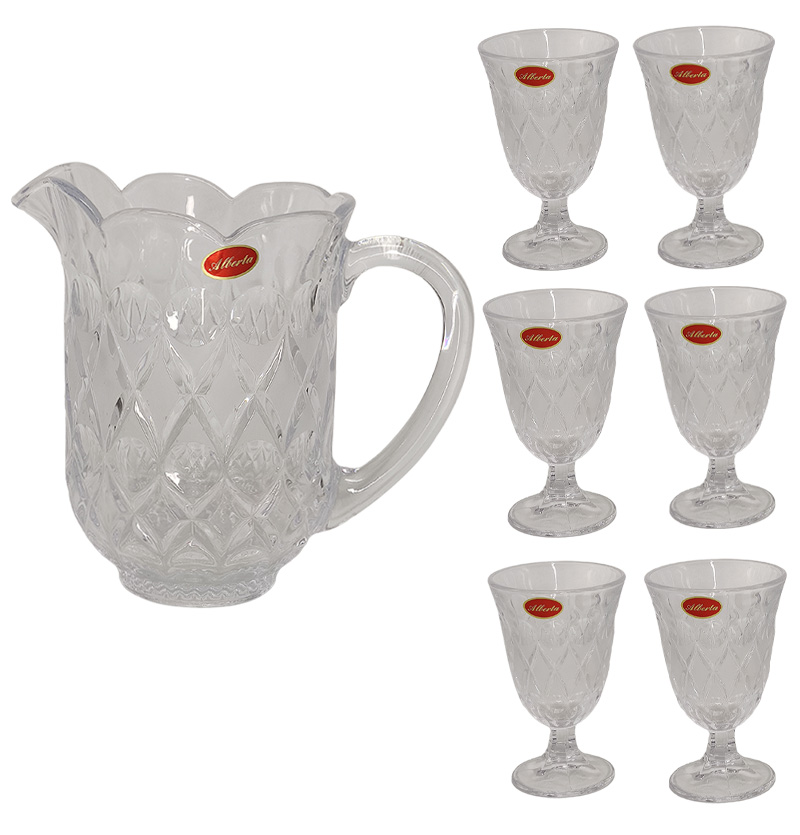 ست پارچ و گیلاس 6نفره مدل آنجلیکا کد9008