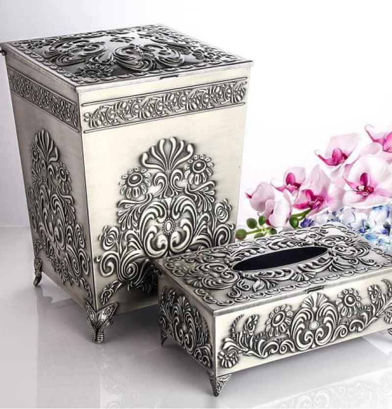 ست سطل و جا دستمال سلینا کد 1520