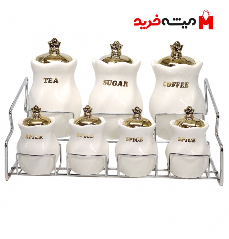 ست پاسماوری و جا ادویه 7 پارچه مدل تویست کد 1404G