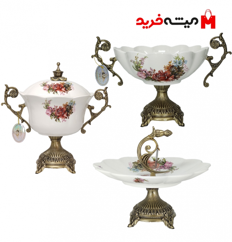 سرویس پذیرایی چینی ویولت سه تیکه