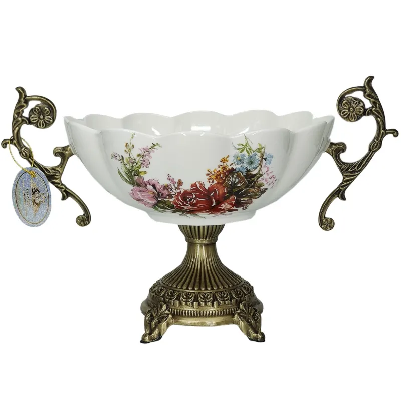 کشکول چینی ویولت مدل راشل گلدار