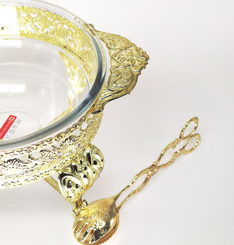 مشخصات قیمت و خرید سوفله سالاد خوری دیانا طلایی