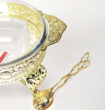 مشخصات قیمت و خرید سوفله سالاد خوری دیانا طلایی