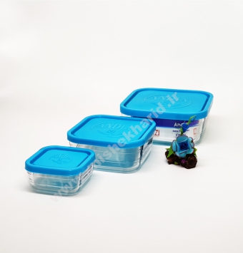 ظرف یخچالی 3عددی مربع مدل آندیا