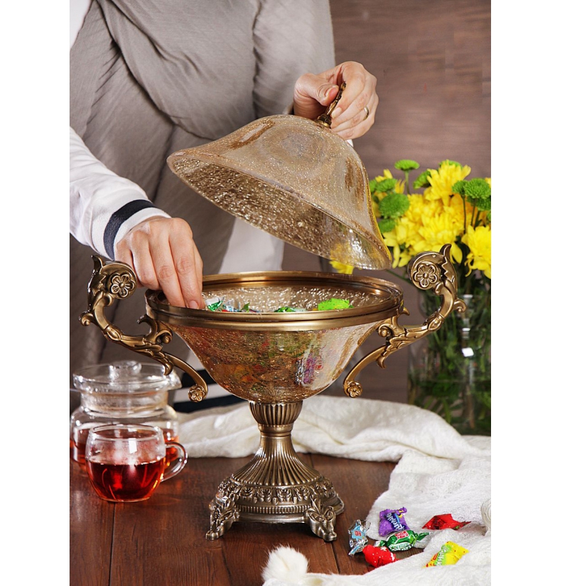 شکلات خوری سلوین مدل شیشه طرح ترک