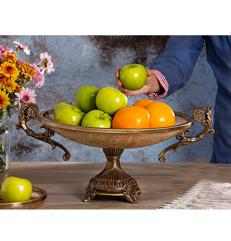 ظرف نیم گود سلوین مدل شیشه طرح ترکدار