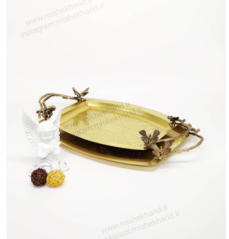 سینی برنجی سالی نو مستطیل