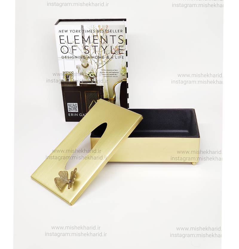 سطل و جا دستمال کاغذی سالی نو خمره ای طرح ترک دار