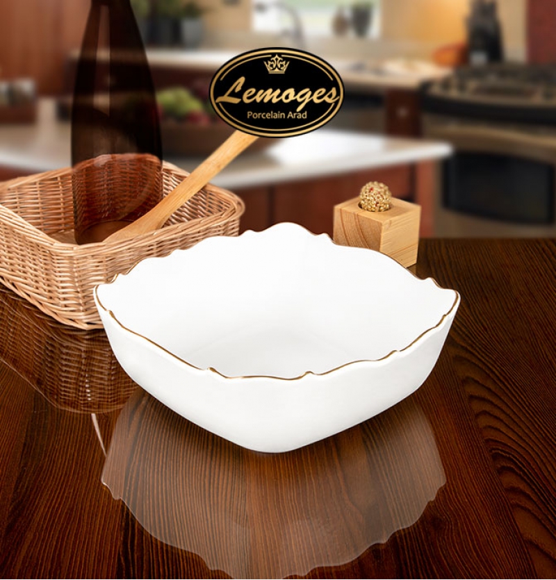 کاسه سرو سالاد و مرغ برند لیمون