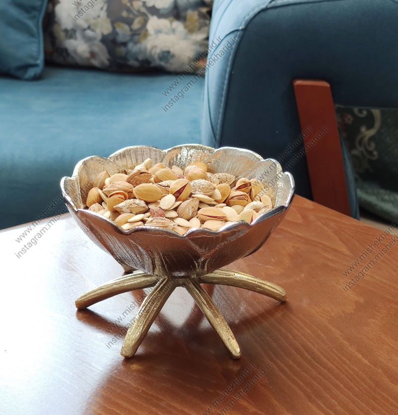 آجیل خوری نقره ای توپال